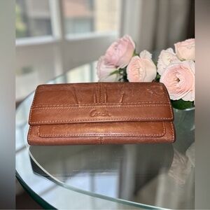 Coach Tan Leather Bifold Wallet